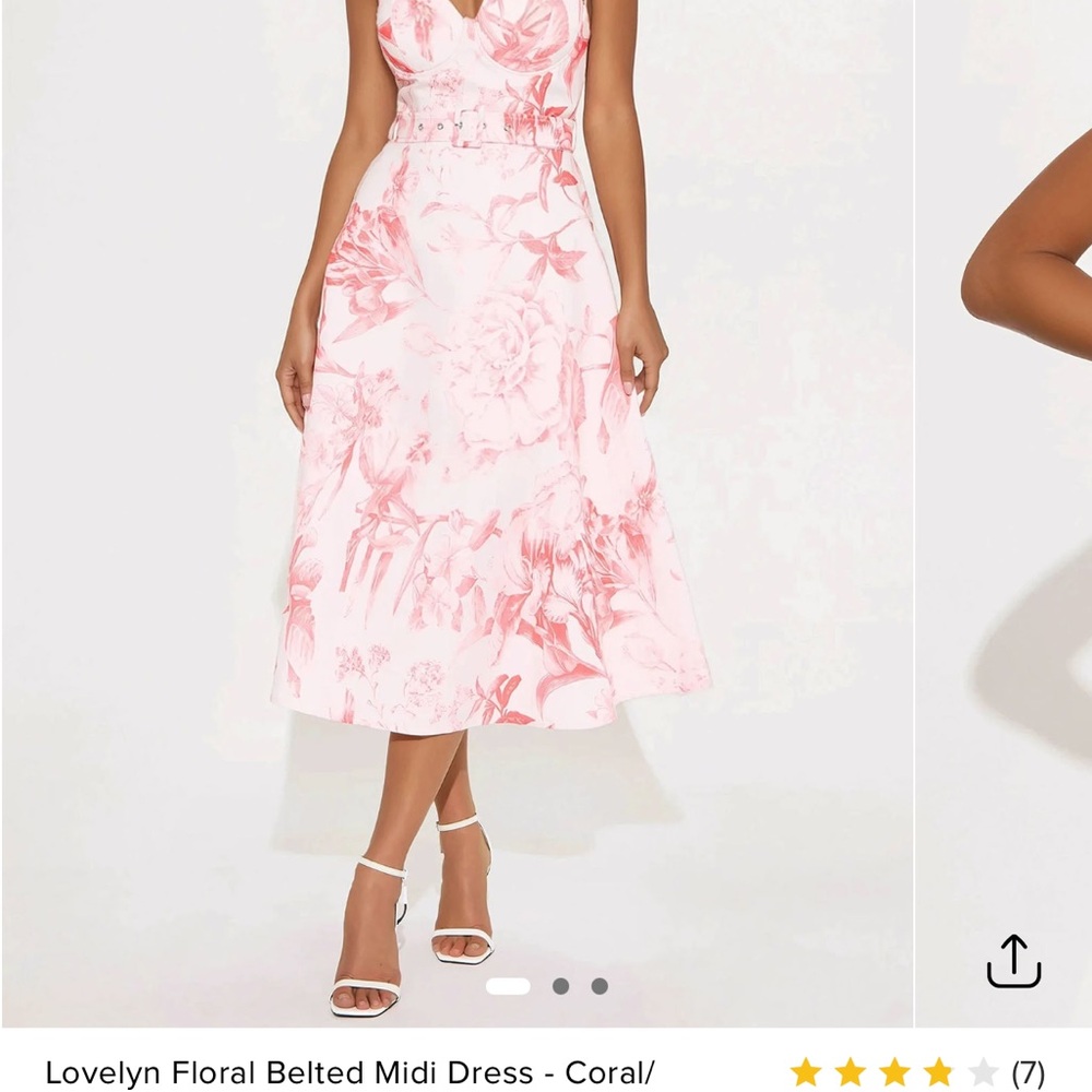 Lovelyn Floral Belted Midi Dress - fashion nova